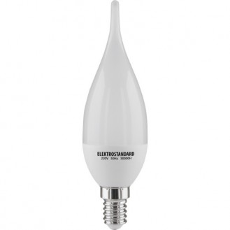 Лампочка светодиодная Свеча на ветру SMD 6W E14 матовая